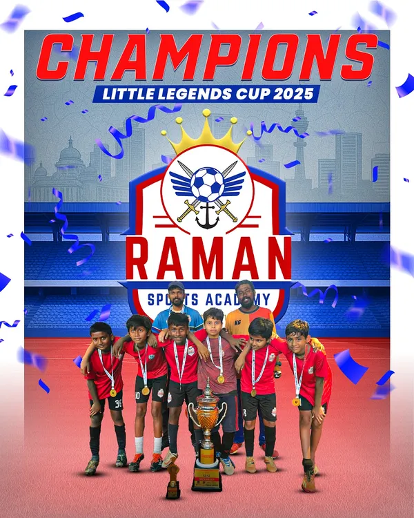 Our young U-10 players celebrating their victory as champions of the Little Legends Cup 2025. This is where the dream begins, built on teamwork and a love for the game.