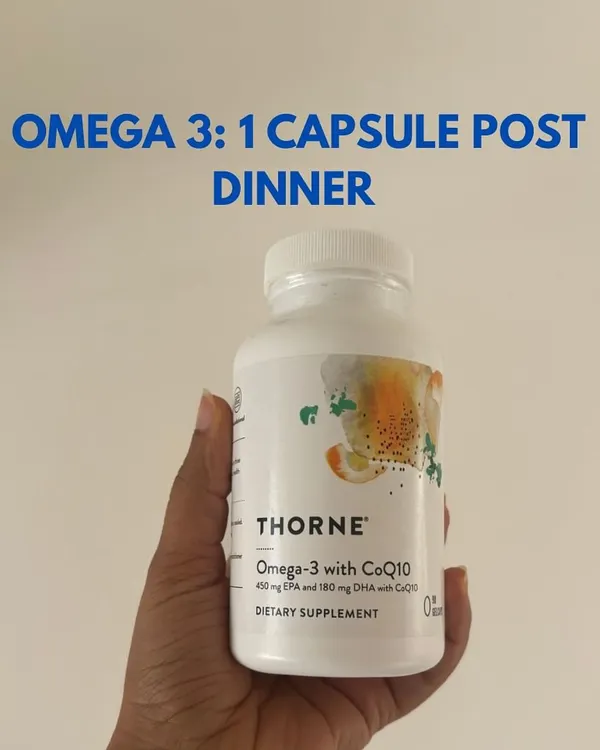 This is my current, non-sponsored supplement stack. I use creatine for performance, omega-3 for overall health, magnesium for sleep, and both whey and plant-based proteins. I also keep electrolytes on hand for hydration.