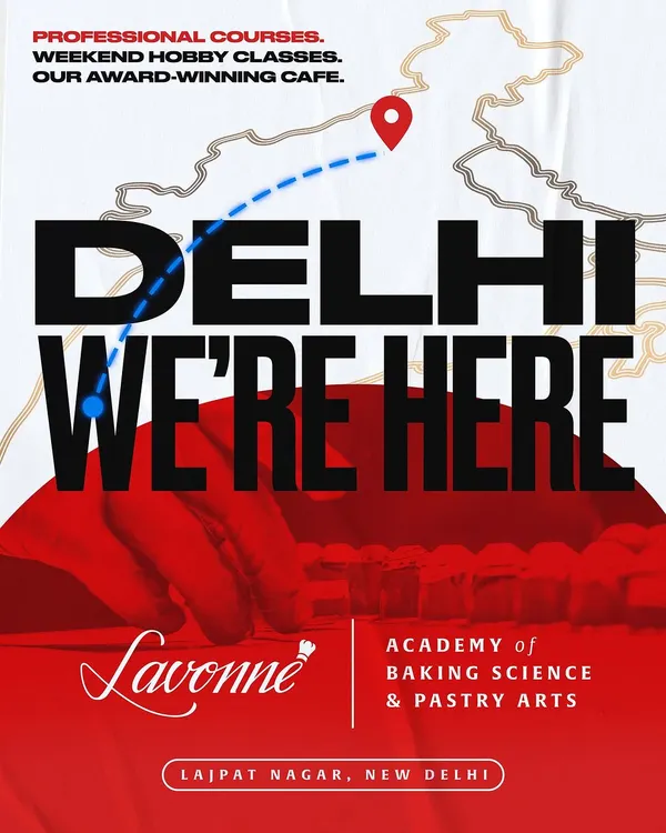 Hello Delhi! We are here. A look at our brand new campus in Lajpat Nagar, ready to host a new generation of pastry chefs.