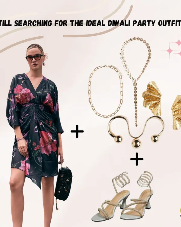 Still searching for the perfect Diwali party outfit? I can help you create a stunning last-minute look by styling statement pieces, mixing and matching items you already own, and adding the right accessories for that instant festive glam.