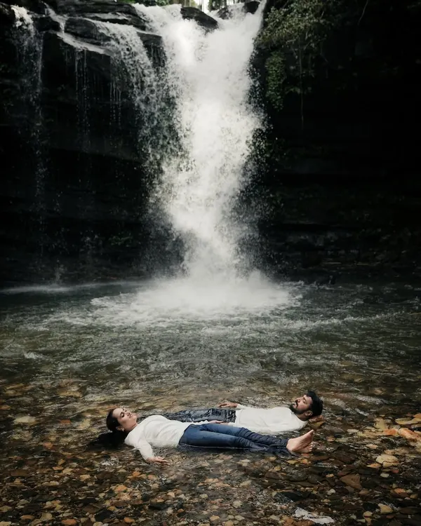 This is the kind of magic I love to create. For adventurous couples, I find unique locations like this secluded waterfall to capture breathtaking, cinematic moments that feel like they are straight out of a movie.