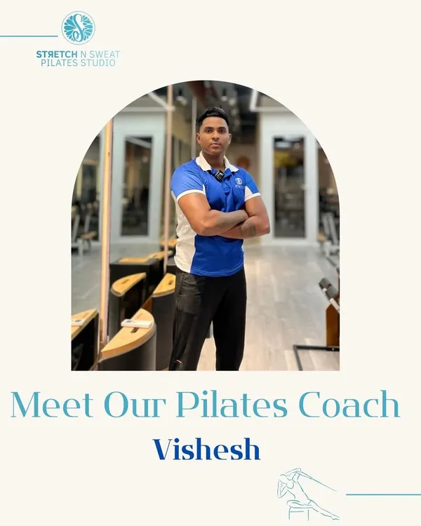 This is me, Vishesh, your dedicated Pilates coach. My passion is helping you achieve your fitness goals through mindful movement that builds strength, flexibility, and balance. I'm here to guide you through every step of your transformation.