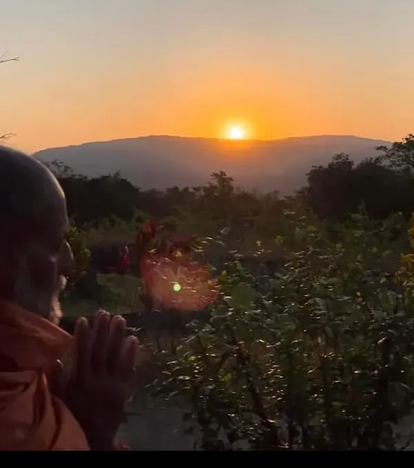 I begin my day with sadhana, connecting with the quiet energy of the sunrise over the Amboli hills. This moment of peace and prayer is the foundation of the spiritual practice I share with my students.
