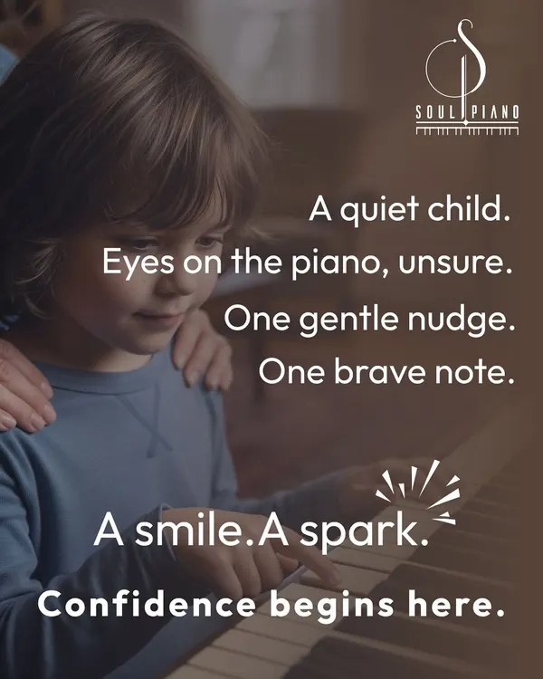 Confidence begins here. I focus on creating small wins, like playing one brave note, that build a child's self-belief. This confidence extends far beyond the piano lesson.