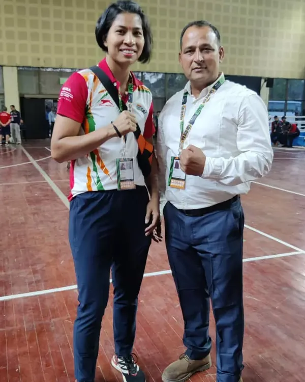 It is an honor to be a part of the journey of elite athletes. This picture is with decorated Indian boxer Lovlina Borgohain, a moment that reflects my deep involvement in the sport at a national level.