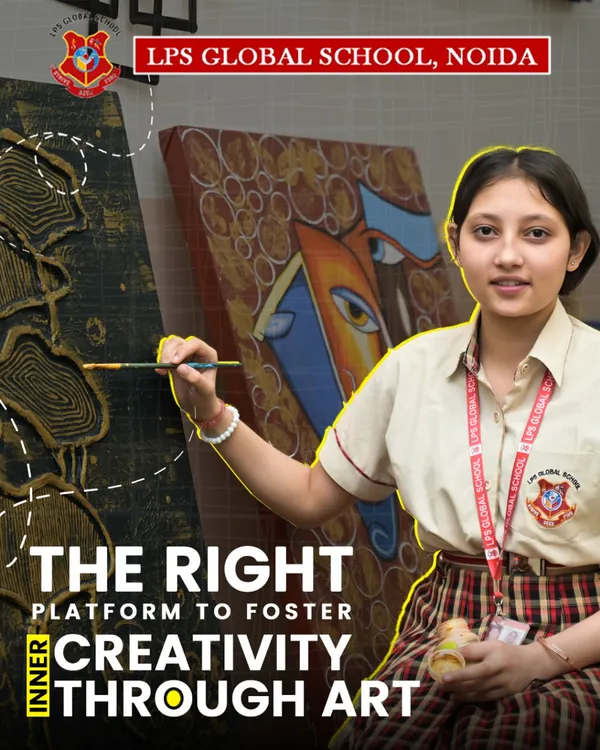 We believe our school is the right platform to foster inner creativity through art. This image of a student deeply engaged in her painting reflects our commitment to providing a space where every child can grow beyond the canvas and express themselves.