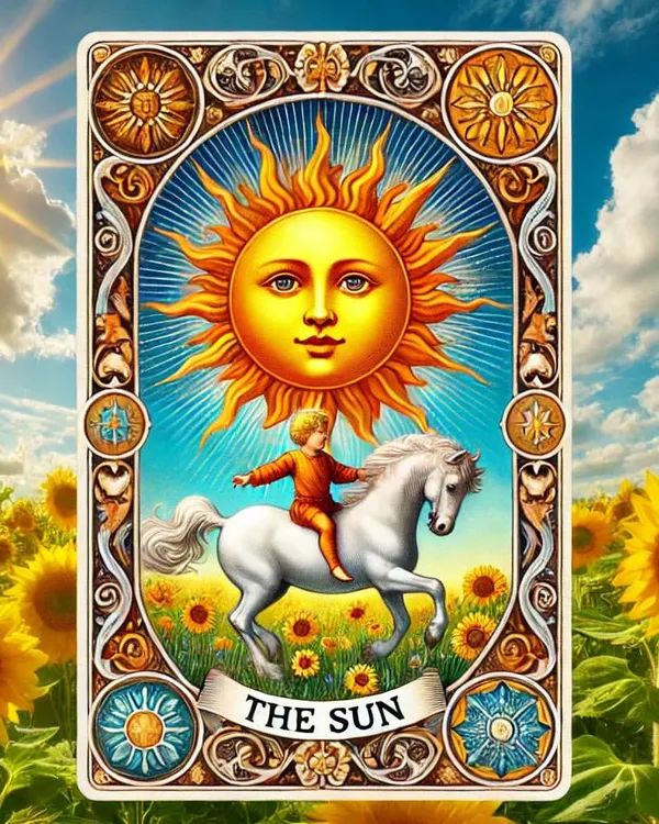 The Sun card radiates positivity and joy, much like the festival of Lohri. Here, I explain the connection between the card's symbolism of success and vitality and the festival's celebration of abundance and new beginnings.