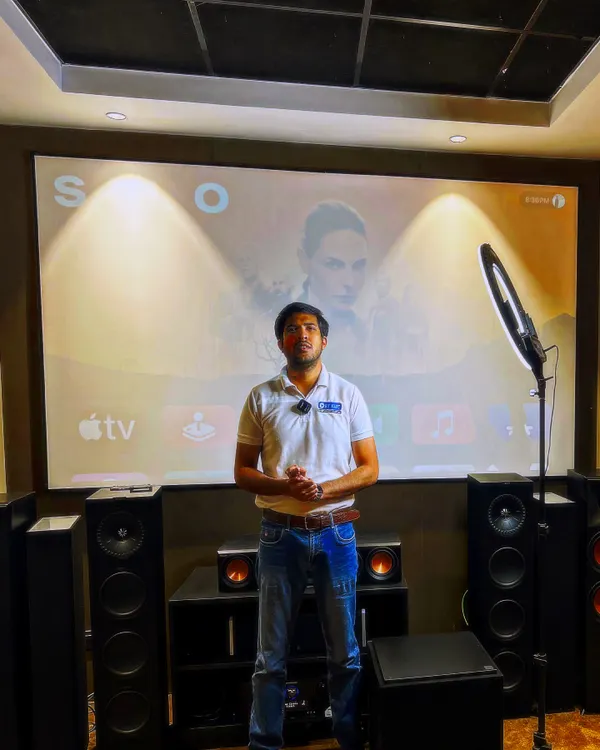 This is my element, surrounded by the tools of the trade. I am not just a seller, I am an integrator who lives and breathes high-fidelity audio. This is where I spend hours testing, comparing, and finding the perfect combination of gear to bring music and cinema to life for my clients.