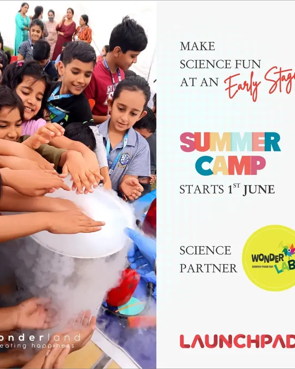 Science becomes magic in our hands-on experiments. Here, children are captivated by a dry ice demonstration, learning about scientific principles through safe and exciting sensory exploration.