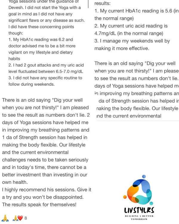 This client saw incredible results, with their HbA1c and uric acid levels returning to the normal range. As they said, "Dig your well when you are not thirsty." The results speak for themselves.