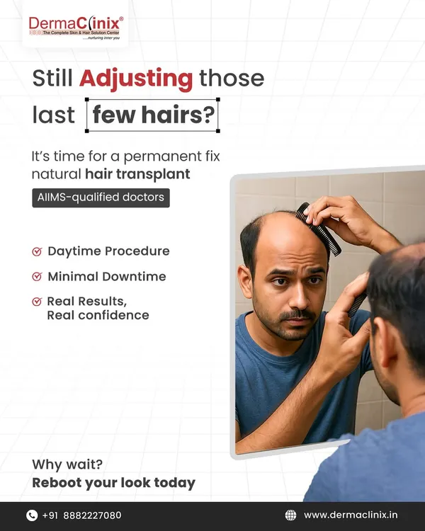 Are you still trying to adjust those last few hairs? It might be time for a permanent, natural fix. A hair transplant is a daytime procedure with minimal downtime that delivers real results and real confidence.