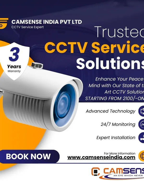 I offer trusted CCTV service solutions with a 3-year warranty. You can book now to get advanced technology and expert installation at a great price.