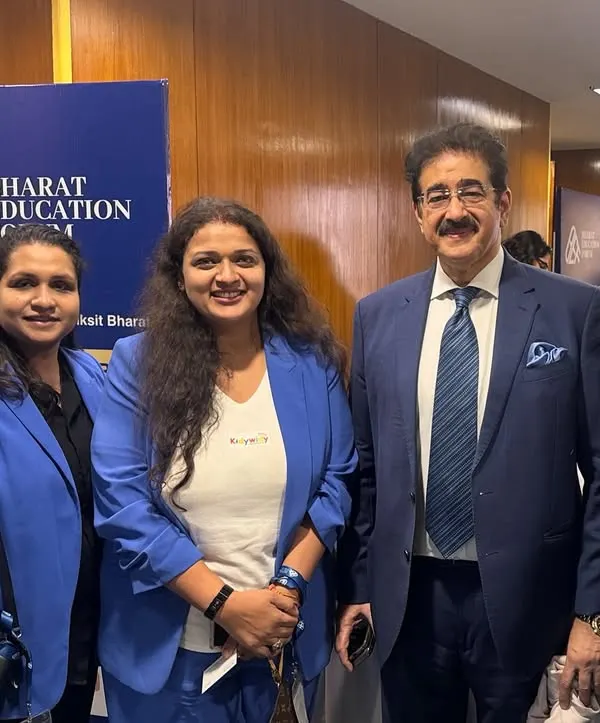 I was honored to represent KidyWidy at the Bharat Education Forum, standing alongside visionaries like Dr. Sandeep Marwah to discuss the future of education and innovation.