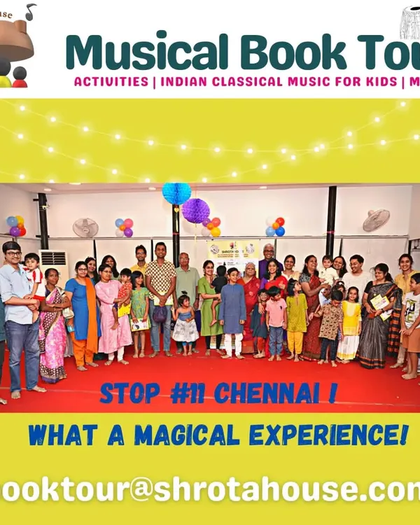 A magical experience at our 11th book tour stop in Chennai! This was our first outstation event, bringing together a wonderful community of families and musicians.