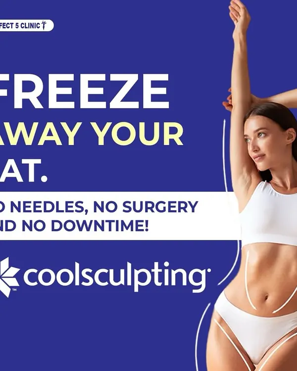 This is our most popular non-surgical body contouring treatment, CoolSculpting. It is an ideal solution for targeting and eliminating stubborn fat in areas like the abdomen and love handles. The procedure works by freezing fat cells without needles or surgery, offering a sculpted look with absolutely no downtime.