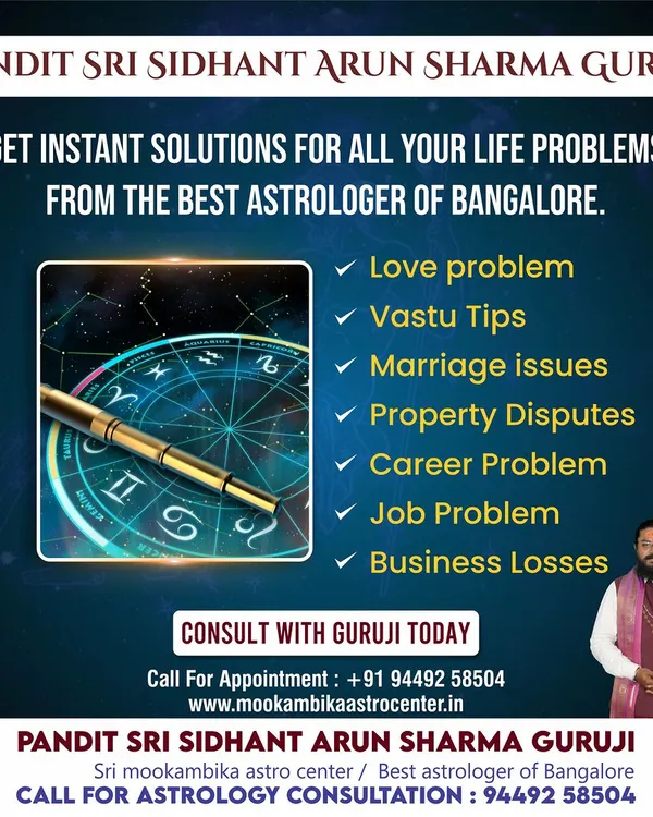 I provide instant solutions for a wide range of life problems. Whether you are facing business losses, career stagnation, property disputes, or marriage issues, a consultation can give you the clarity and remedies you need.