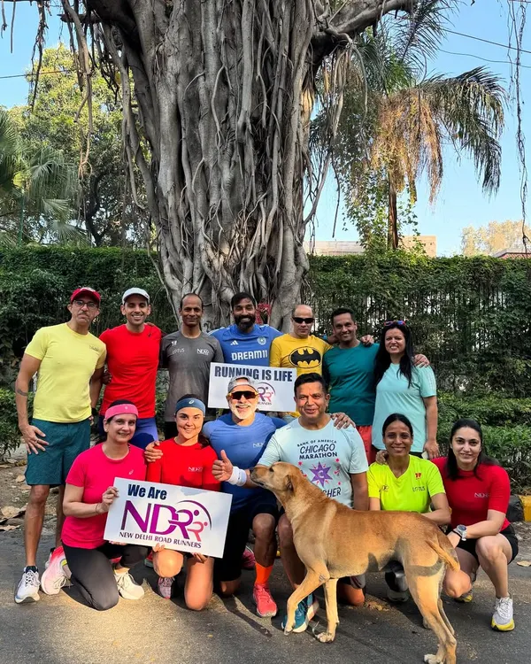 Another great shot of our running family. We are the New Delhi Road Runners, and we are proud of the community we have built.
