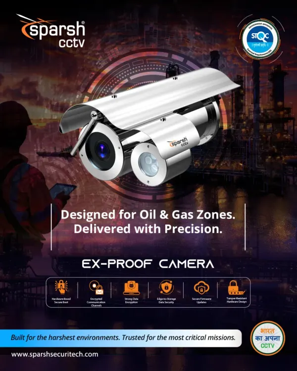For high-risk environments like oil and gas zones, I deliver mission-critical surveillance. My EX-PROOF cameras, with ATEX & CCOE certifications, are designed with precision for the harshest environments and trusted for the most critical missions.