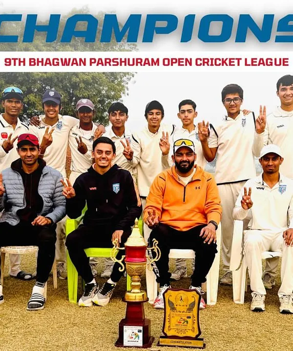 We are a family of champions. This is what happens when talent meets relentless hard work. I am so proud to see my team lift the 9th Bhagwan Parshuram Open Cricket League trophy.