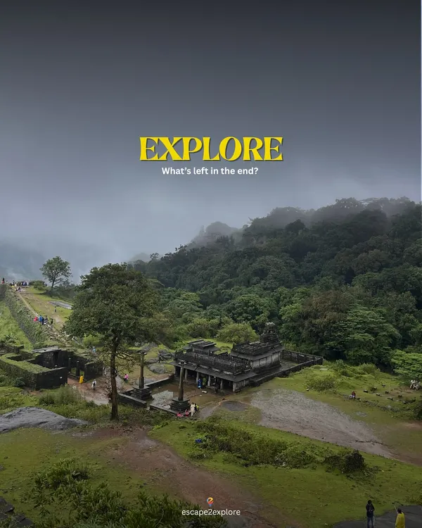 Exploring ancient ruins on a misty day. In the end, what's left are the places we've seen and the memories we've made.