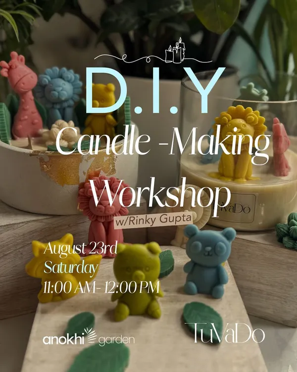A glimpse into our D.I.Y. Candle-Making workshop, featuring the adorable animal-themed candles you can create. It's a therapeutic session of choosing scents and crafting your own comfort.