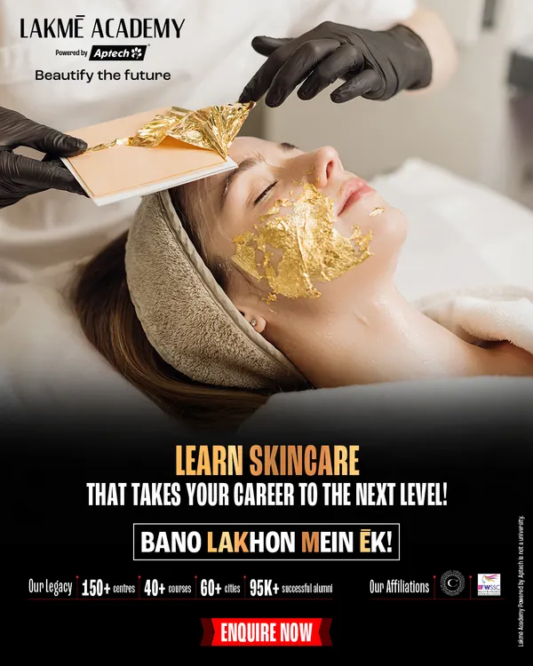 We teach you to deliver luxurious and effective treatments like this gold foil facial. Our comprehensive skincare course covers everything from skin analysis and product science to advanced treatments, giving you the skills to build a successful career.