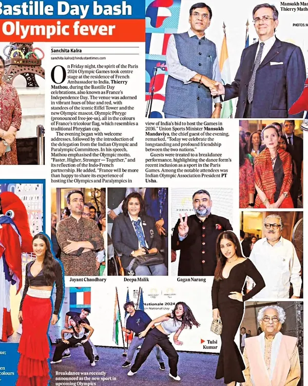 We were humbled and happy to perform at the Embassy of France in New Delhi to celebrate their Independence Day and the Paris Olympics. A proud moment for Team Moving Souls.