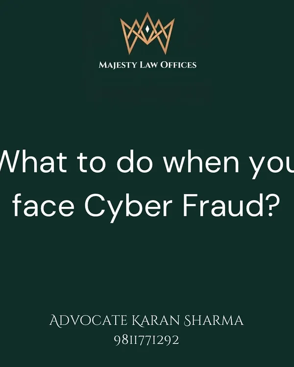 The question "What to do when you face Cyber Fraud?" can be overwhelming. I provide a clear, step-by-step legal strategy to navigate the process, starting with immediate actions to secure your finances.