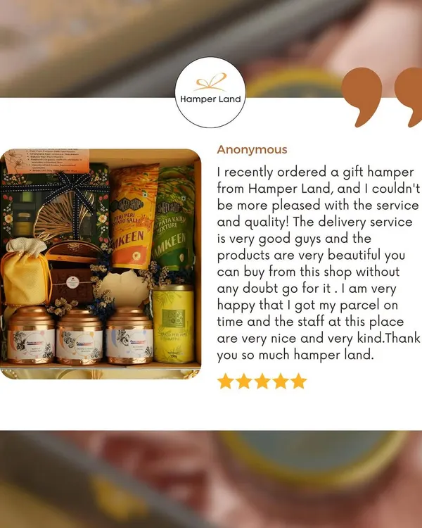 A glowing 5-star review from a happy customer. They praise the service, quality, on-time delivery, and the kindness of the staff, recommending my shop without any doubt.