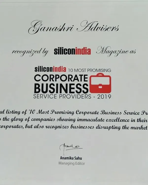 We were honored to be recognized by SiliconIndia Magazine as one of the '10 Most Promising Corporate Business Service Providers'. This award is a testament to our team's dedication and the trust our clients place in us.