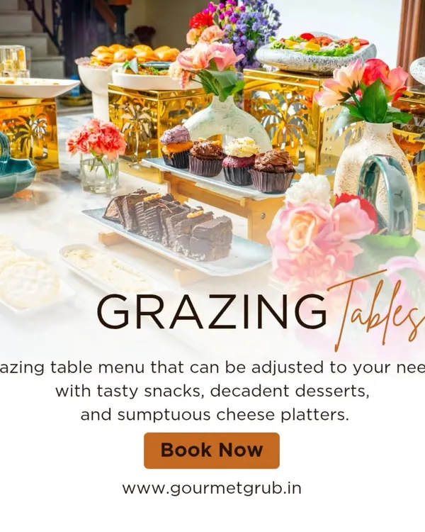 This is what I call a feast for the eyes. My grazing tables are perfect for any celebration, filled with a custom assortment of tasty snacks, decadent desserts, and premium cheese platters that keep your guests delighted.