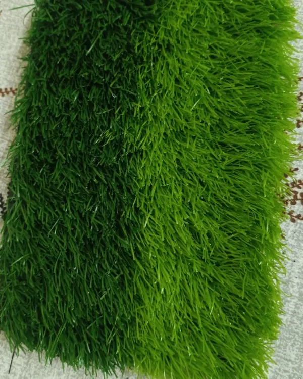 This is my 50mm dual-color sports turf, designed for football grounds. The strong fibers and durable backing are made to handle intense play and weather conditions.