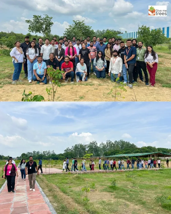 The full team from EXL after a successful plantation drive in Greater Noida. It's a day of collaboration and positive energy, creating a stronger team and a greener planet.