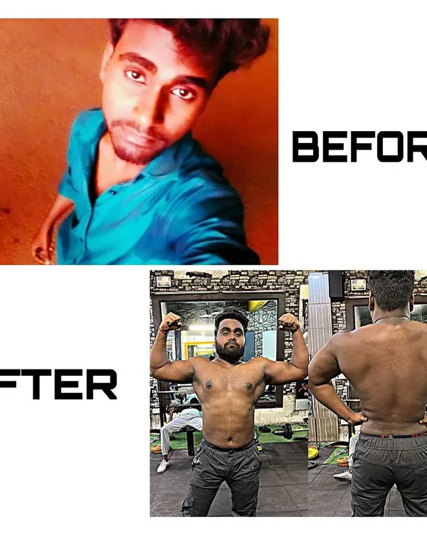 This is what real commitment looks like. My client gained 20kg of weight and solid muscle mass in just six months with a personalized strength training and nutrition plan. No shortcuts, just pure mehnat.