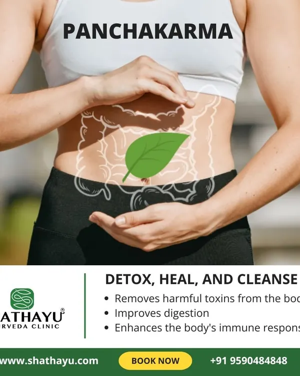If you're feeling sluggish, a Panchakarma detox can help reset your system. This image illustrates how the therapy focuses on cleansing the gut to remove harmful toxins, improve digestion, and enhance your immune response.