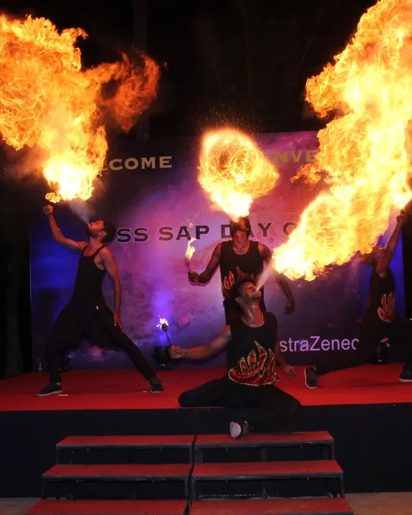 We bring the heat and the wow factor to every stage. Our team of professional fire breathers creates a stunning visual spectacle that will have your guests talking long after the event is over. This is the ultimate high-impact entertainment.