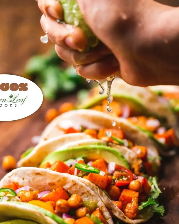A fresh take on a Mexican classic. My vegetarian tacos are packed with seasoned chickpeas, fresh vegetables, and avocado, finished with a squeeze of lime for a zesty kick.