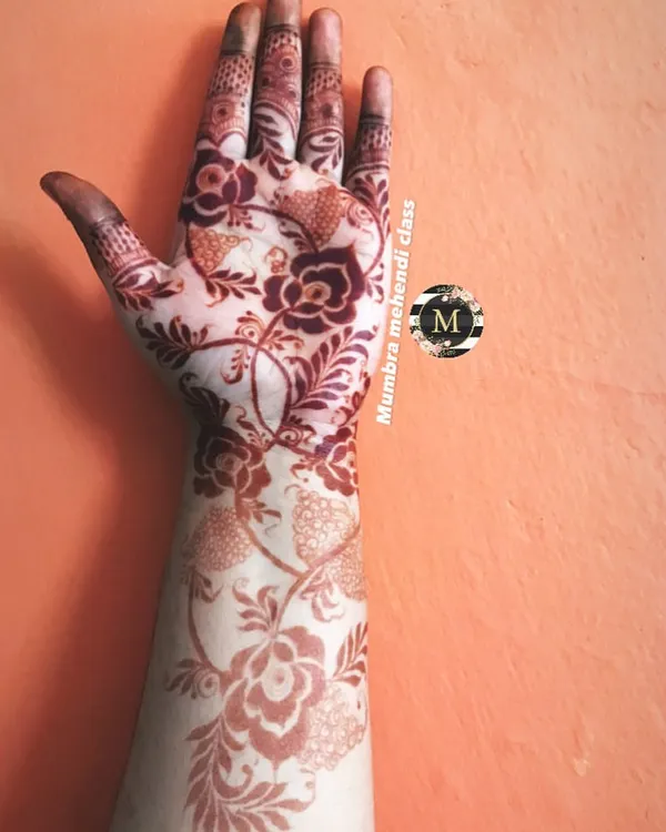 These are stain goals! This is the beautiful, deep reddish-brown color you get from high-quality, natural henna and proper aftercare.