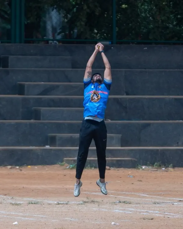 A spectacular catch in mid-air during a Lotus Cricket League match. Our players bring sheer brilliance and athleticism to the field.