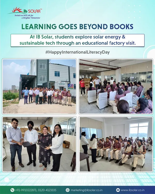 Learning goes beyond books. On International Literacy Day, we hosted students for an educational factory visit, where they discovered how solar energy and sustainable technology are shaping a brighter tomorrow.