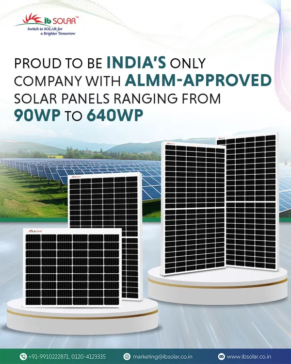 We are India’s only company with ALMM-approved solar panels across the entire range from 90Wp to 640Wp. This unique certification is a testament to our unwavering commitment to quality, reliability, and supporting India's renewable energy mission with a versatile and trusted product portfolio.