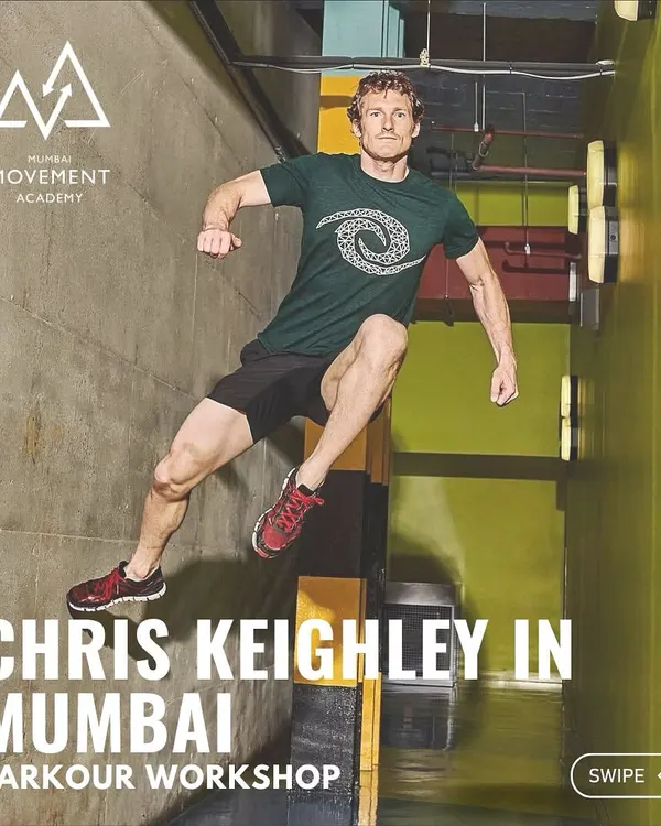 An announcement for our exclusive parkour workshop in Mumbai with Chris Keighley, one of the world's most experienced ADAPT coach educators. A rare chance to learn from the best.