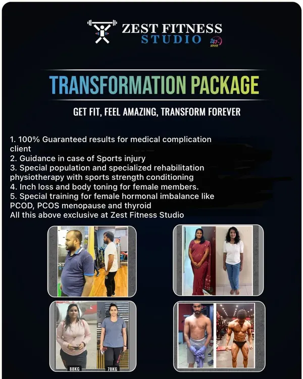 We specialize in fitness programs that deliver guaranteed results for clients with medical conditions. This includes special training for hormonal imbalances like PCOD and thyroid issues, as well as guided rehabilitation for sports injuries.