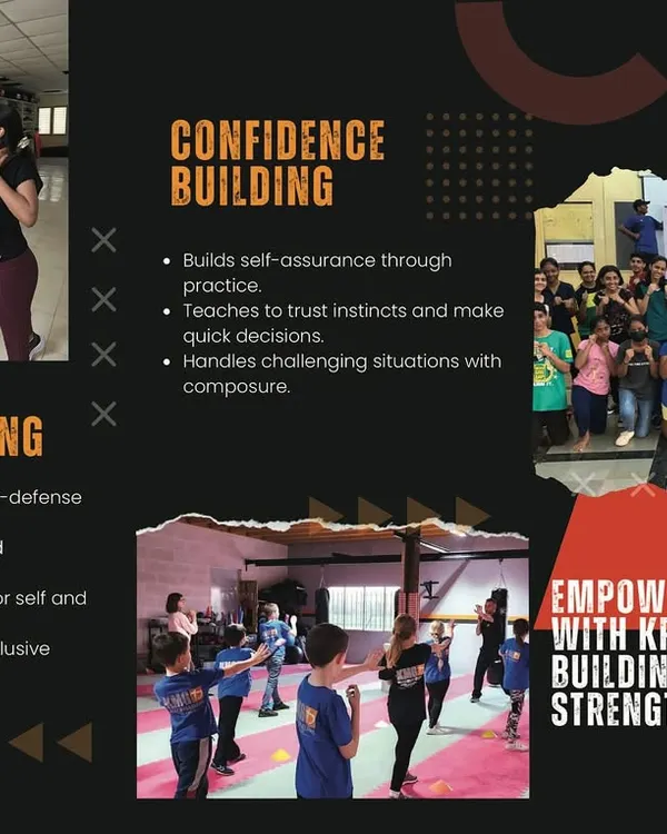 Our kids' program is about more than just physical techniques. This graphic explains how we focus on building confidence and providing practical anti-bullying strategies for a positive school environment.