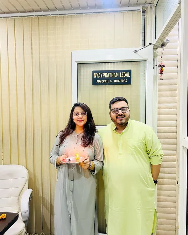 Celebrating Diwali at our office, Nyaypratham Legal. It is a time to reflect on our path and hope that our work continues to guide us toward success and prosperity for our clients.