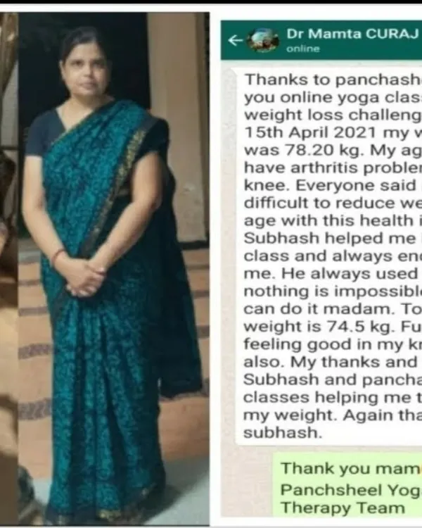 A student shares her inspiring journey of losing weight and finding relief from arthritis pain. Her message highlights how our supportive guidance helped her achieve what she thought was impossible, proving that age and health conditions are not barriers to transformation.