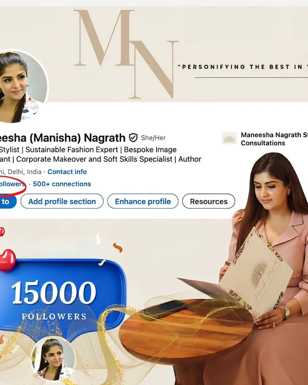 I am incredibly grateful to have built a community of over 15,000 professionals on LinkedIn. This milestone represents a shift in perception, proving that image consulting is a strategic tool for professional growth and leadership.