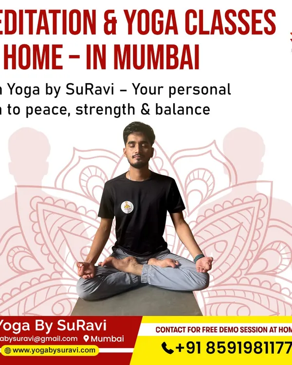 We offer meditation and yoga classes at home across Mumbai. This is your personal path to peace, strength, and balance.