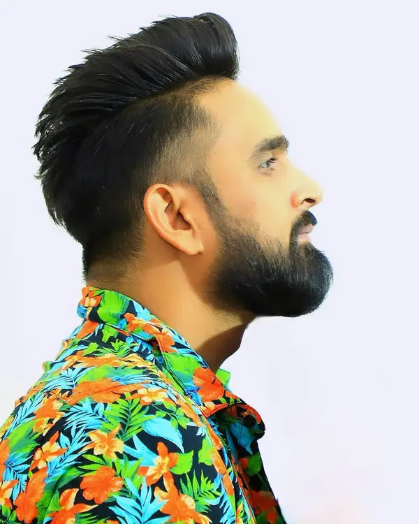 A profile shot that captures my modern and trendy style. I believe a DJ's look is part of the overall performance and experience.