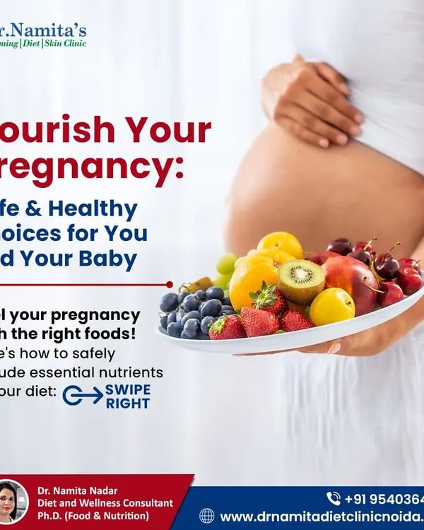 Eating for two can feel overwhelming, but it doesn't have to be. My approach to pregnancy nutrition focuses on safe, healthy, and delicious food choices that nourish both you and your baby. This image shows a plate full of nutrient-rich fruits, which are essential during pregnancy.
